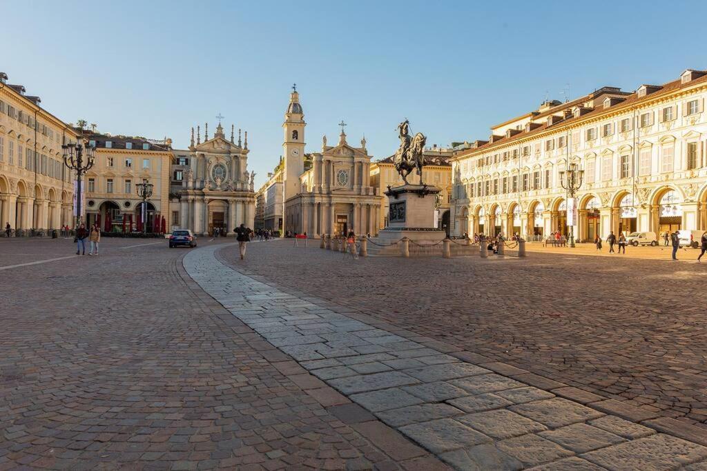 Splendido Appartamento In Piazza San Carlo Turim Exterior foto